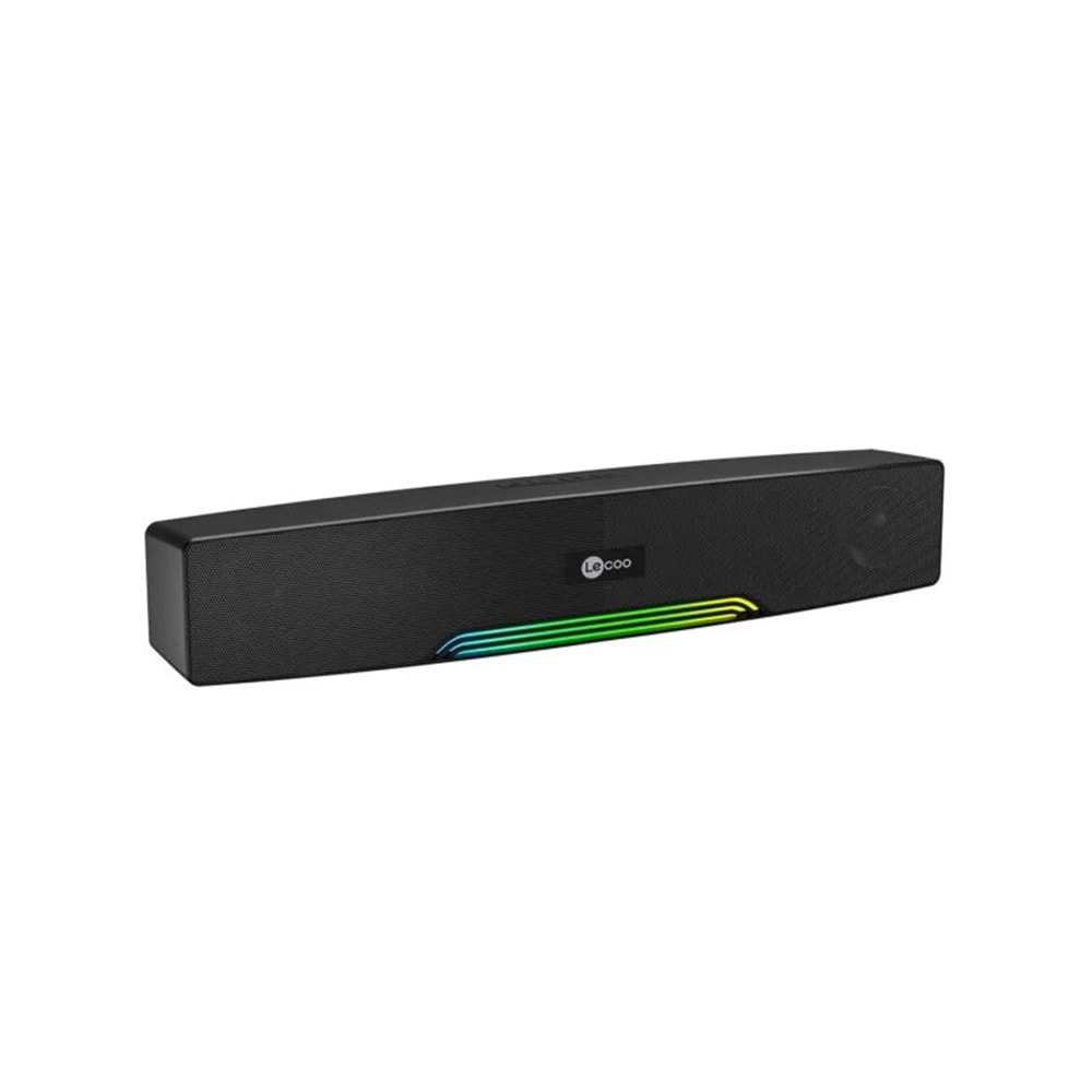 LECOO DS109 Stereo Bluetooth AUX-TF/USB Siyah 10w RMS Soundbar Speaker RGB Ledli