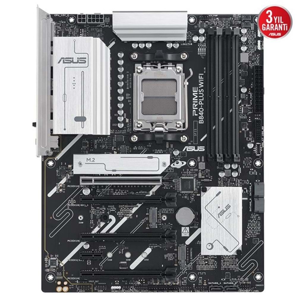 ASUS PRIME B840-PLUS WIFI-6E DDR5 HDMI DP PCIe 16X v4.0 AM5 mATX