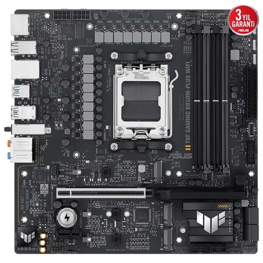 ASUS TUF GAMING B850M-PLUS DDR5 HDMI DP PCIE 5.0 AM5 ATX