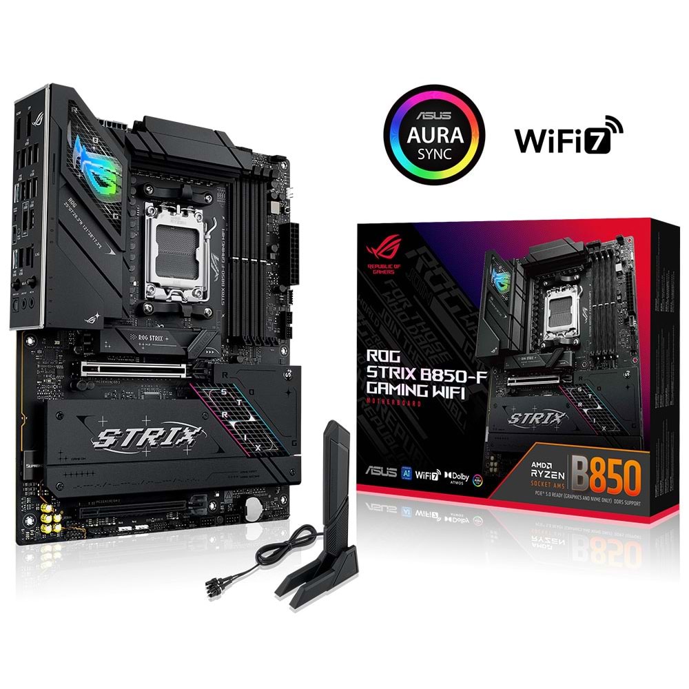 ASUS ROG STRIX B850-F GAMING WIFI-7 DDR5 HDMI DP PCIE 5.0 AM5 ATX