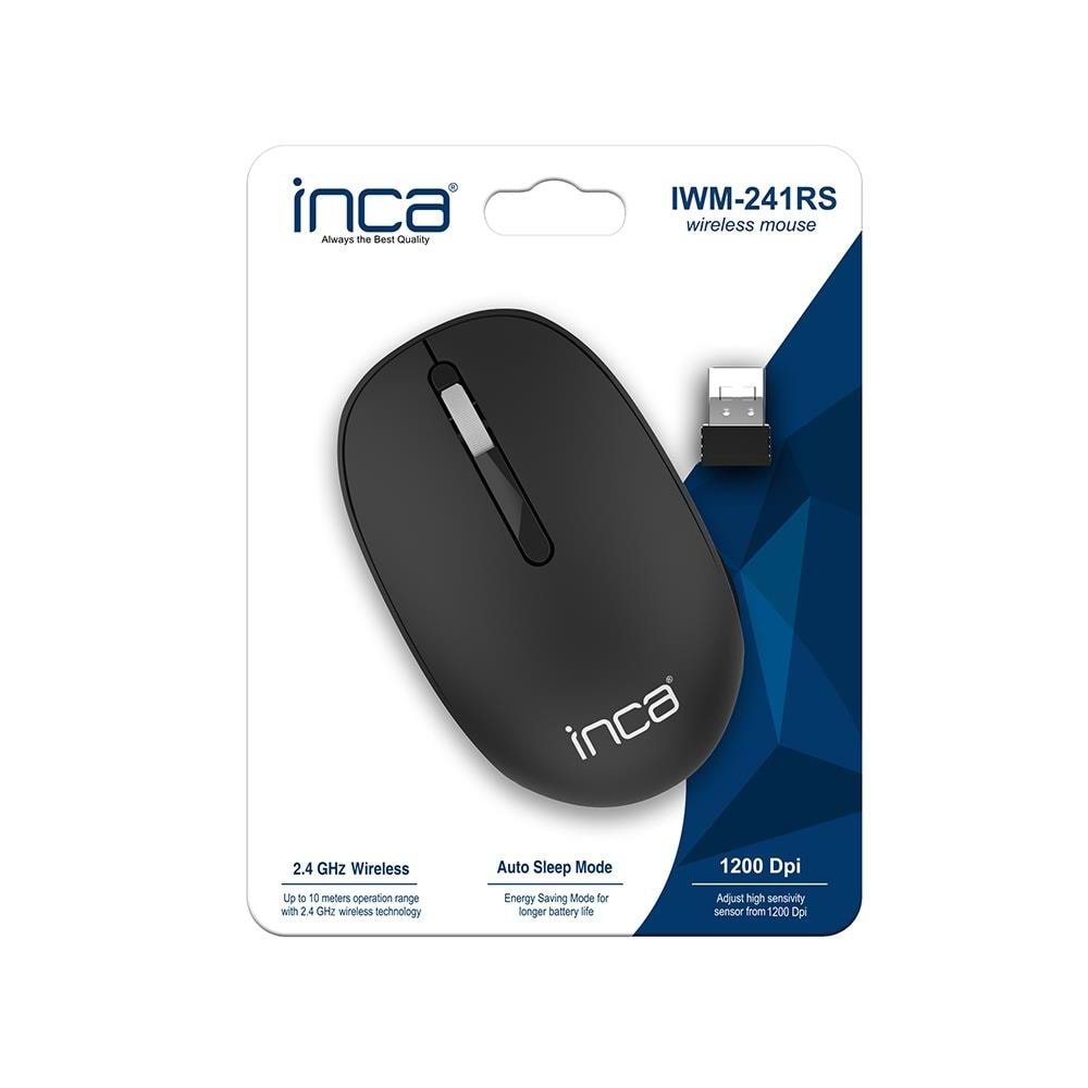 INCA IWM-241RS Kablosuz 1200dpi Optic Siyah Mouse