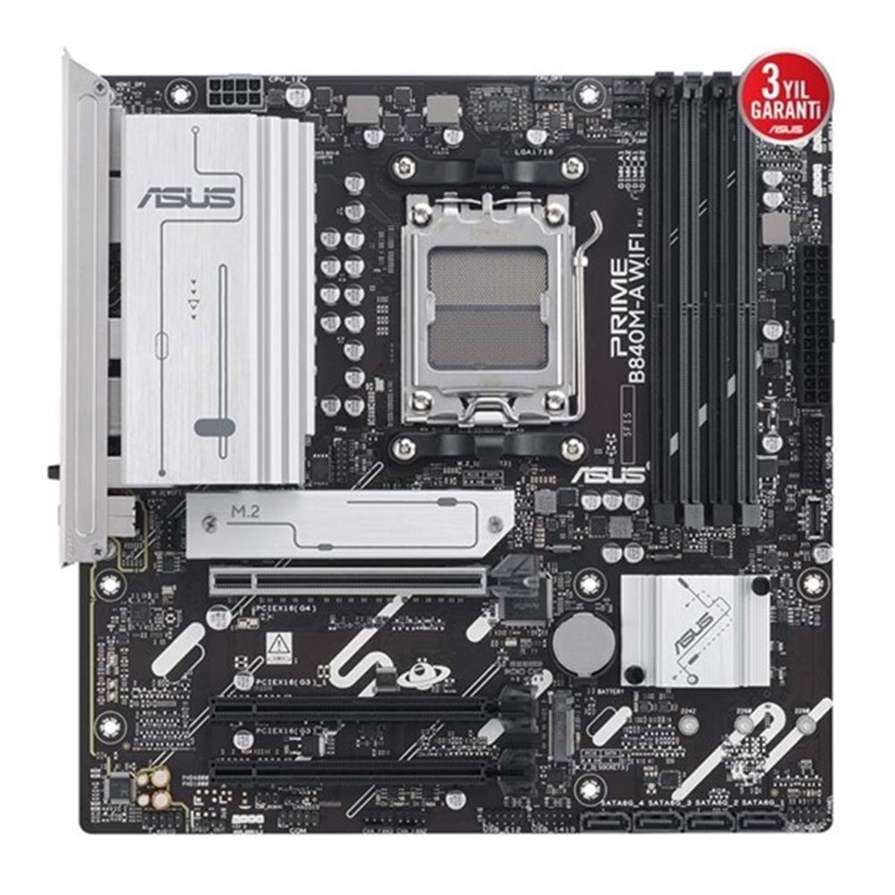 ASUS PRIME B840M-A WIFI6E DDR5 HDMI DP PCIE 4.0 AM5 mATX
