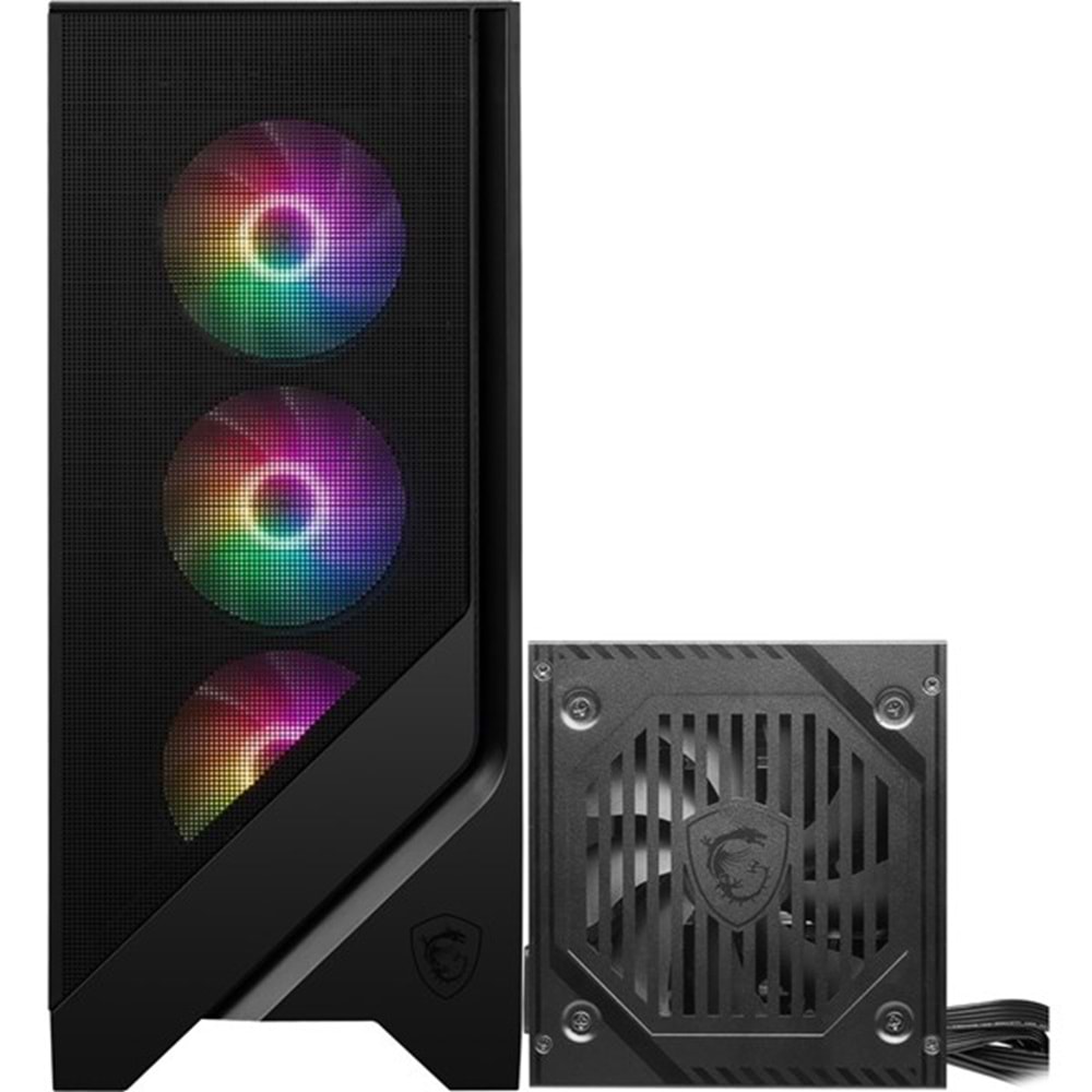 MSI MAG FORCE 120A 650W 80+ BRONZE Gaming Mid-Tower PC Kasası