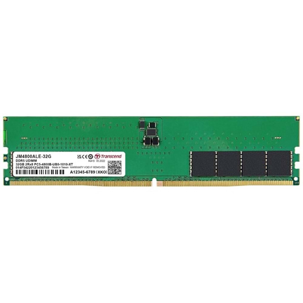 TRANSCEND 32GB DDR5 4800MHZ PC RAM VALUE JM4800ALE-32G