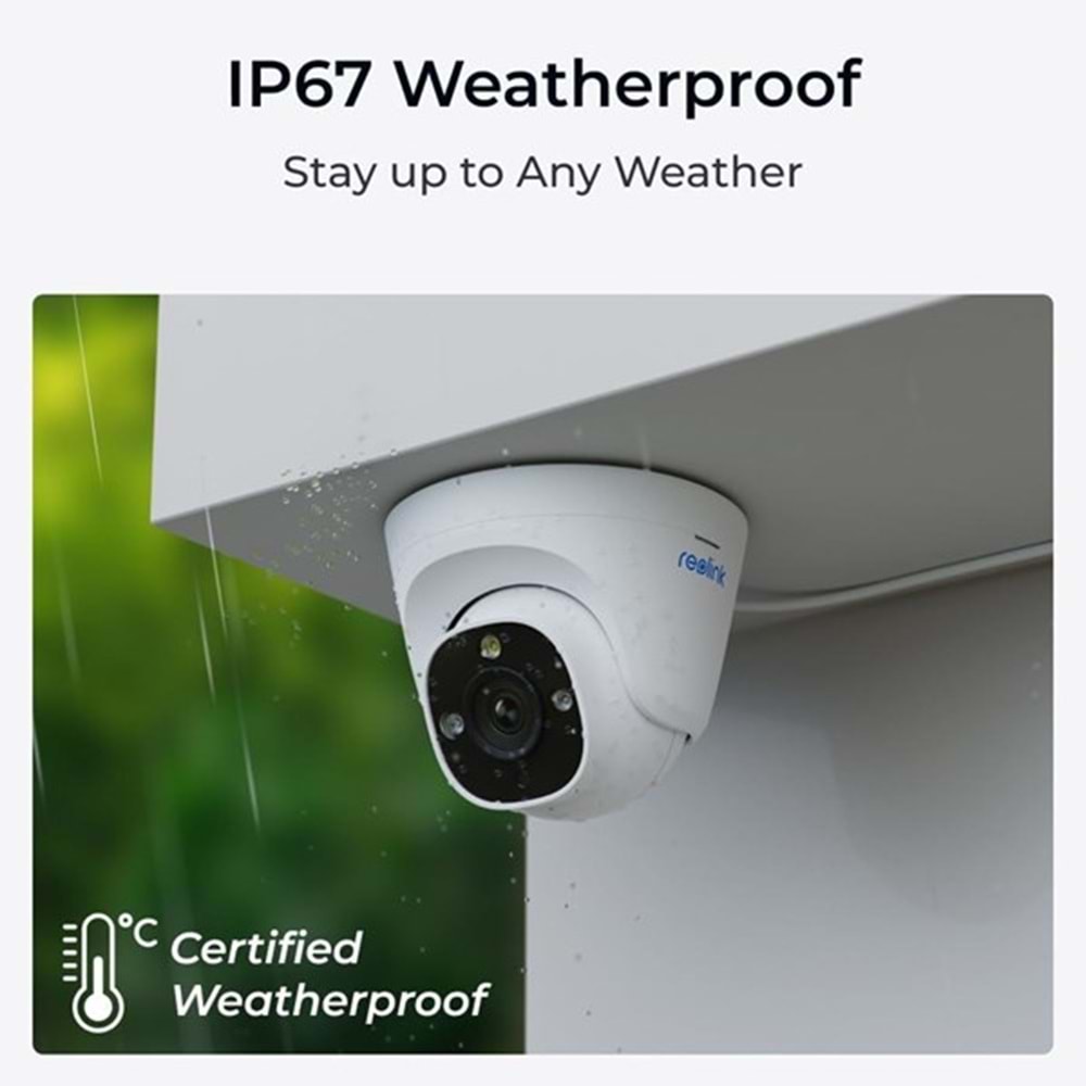 REOLINK 12MP Bullet 2.8mm Renkli IP Kamera IP67 P344