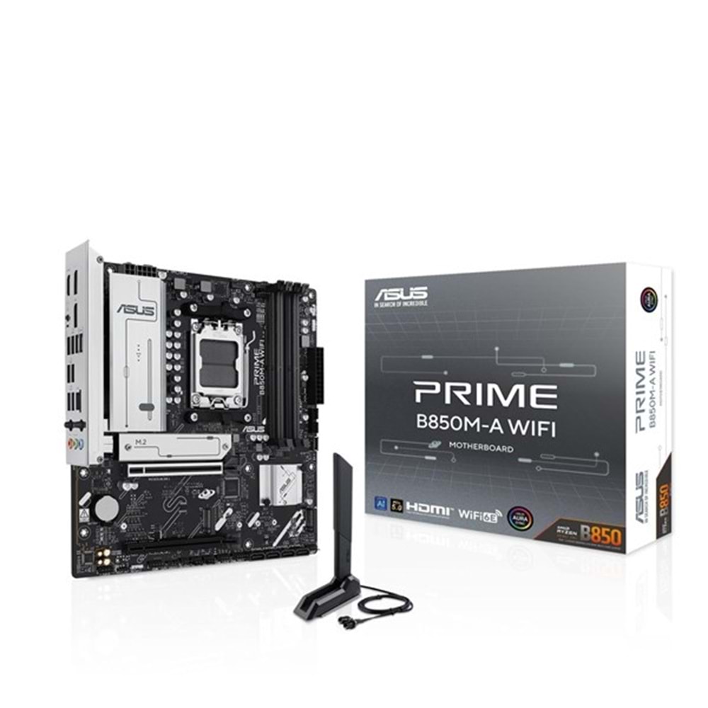 ASUS PRIME B850M-A WIFI6E DDR5 HDMI DP PCIE 5.0 AM5 mATX