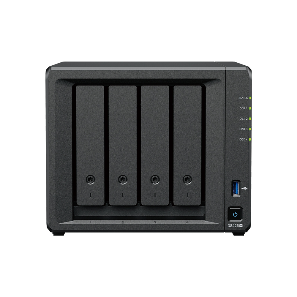 SYNOLOGY 4diskli Celeron QC-2GB RAM-2.5GbE Nas Server DS425 PLUS