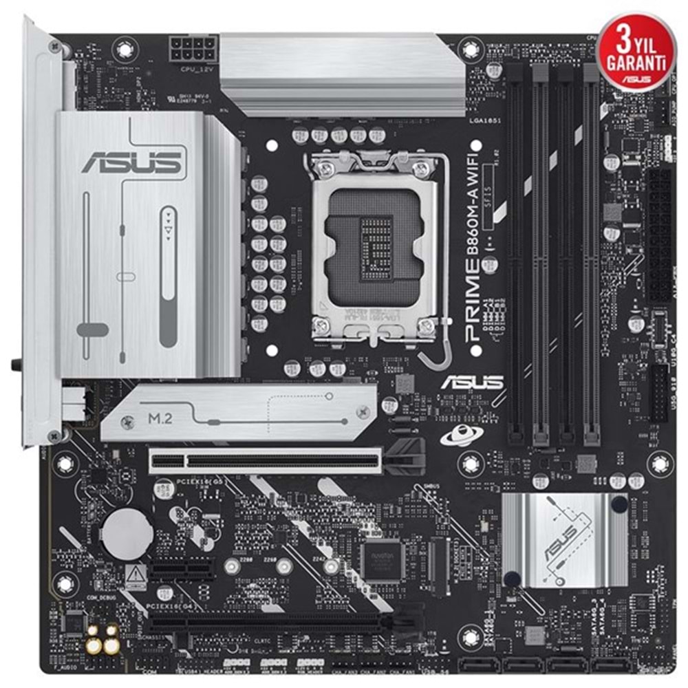 ASUS PRIME B860M-A WIFI6E DDR5 HDMI DP PCIE 5.0 1851p mATX