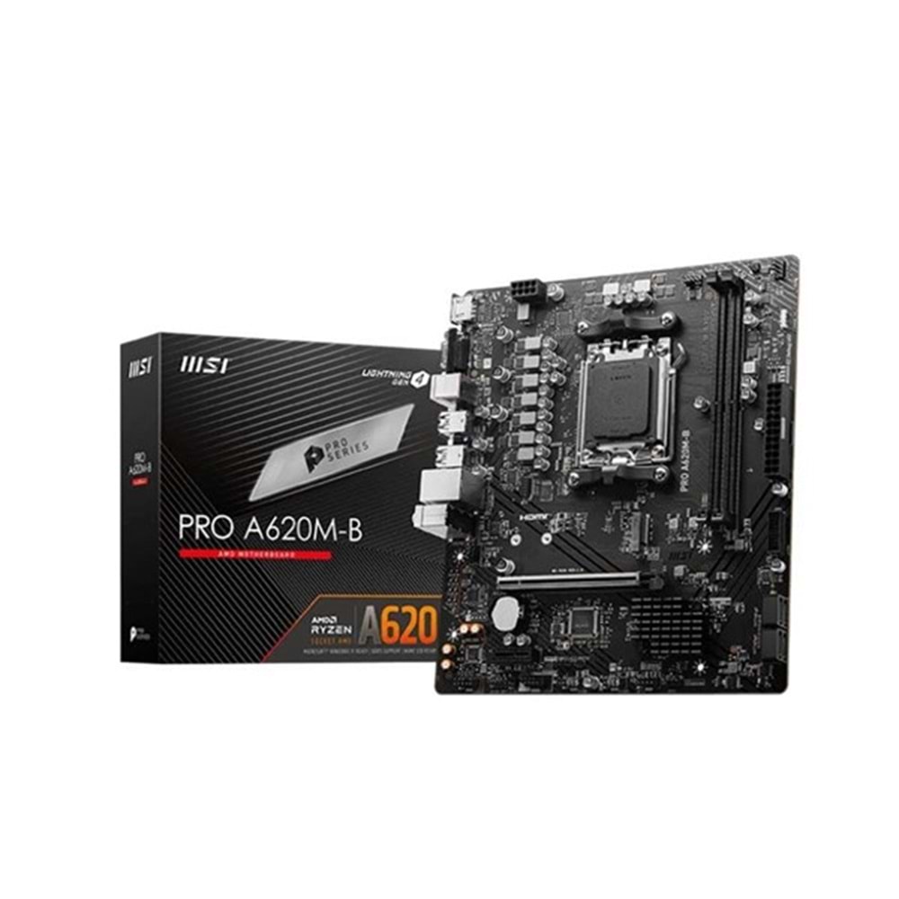 MSI PRO A620M-B DDR5 HDMI PCIE 4.0 AM5 mATX