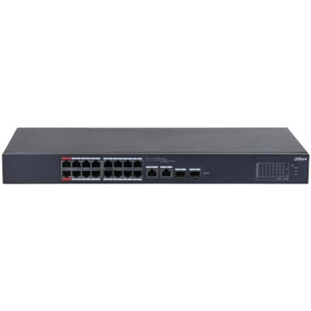 DAHUA 16port PoE 240w 2-SFP 10/100 Yönetilebilir Switch CS4218-16ET-240