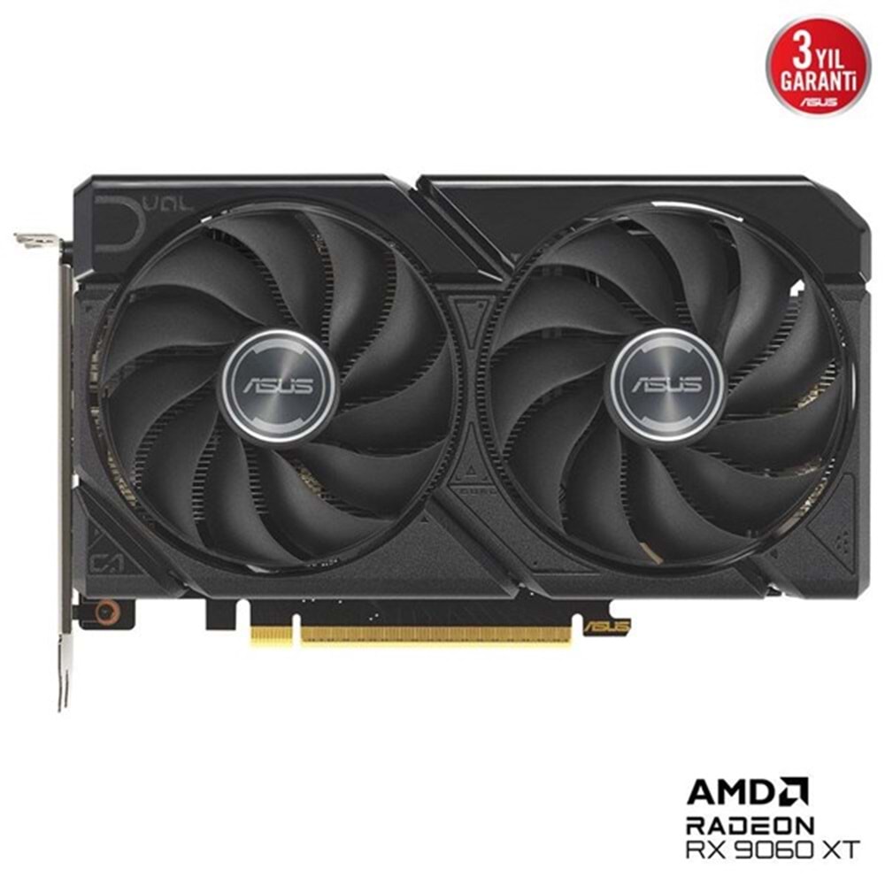 ASUS 8GB DUAL RX9060XT-8G GDDR6 128bit HDMI DP PCIe 5.0