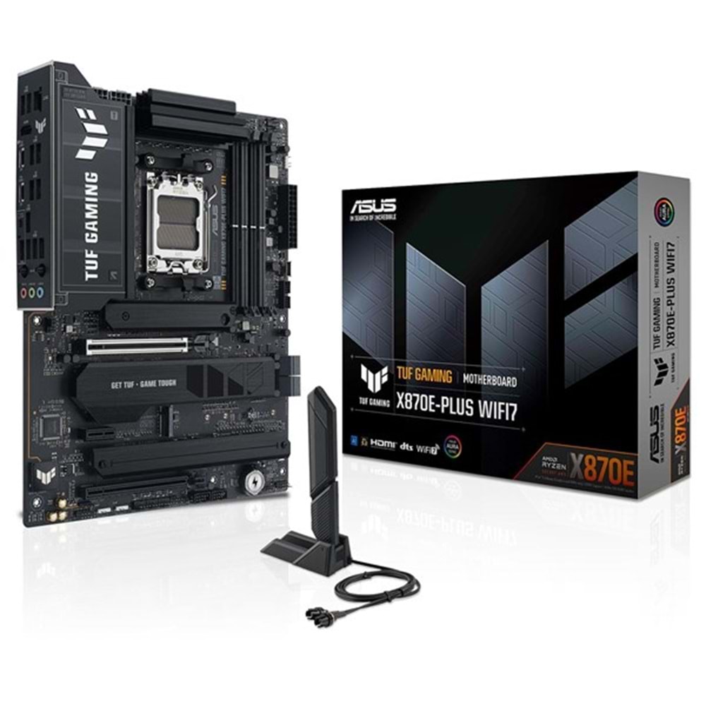 ASUS TUF GAMING X870E PLUS WIFI7 DDR5 HDMI DP PCIE 5.0 AM5 ATX