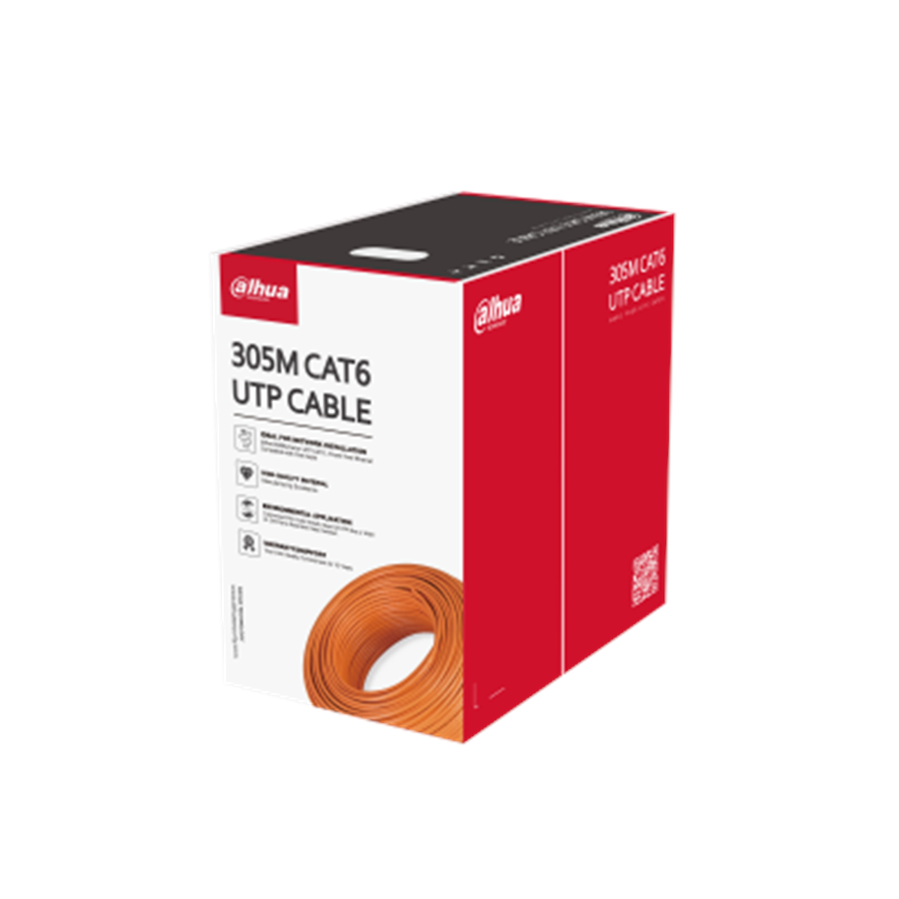 DAHUA 305metre 23AWG Gri CCA CAT6 KABLO PFM922I-6UN-C