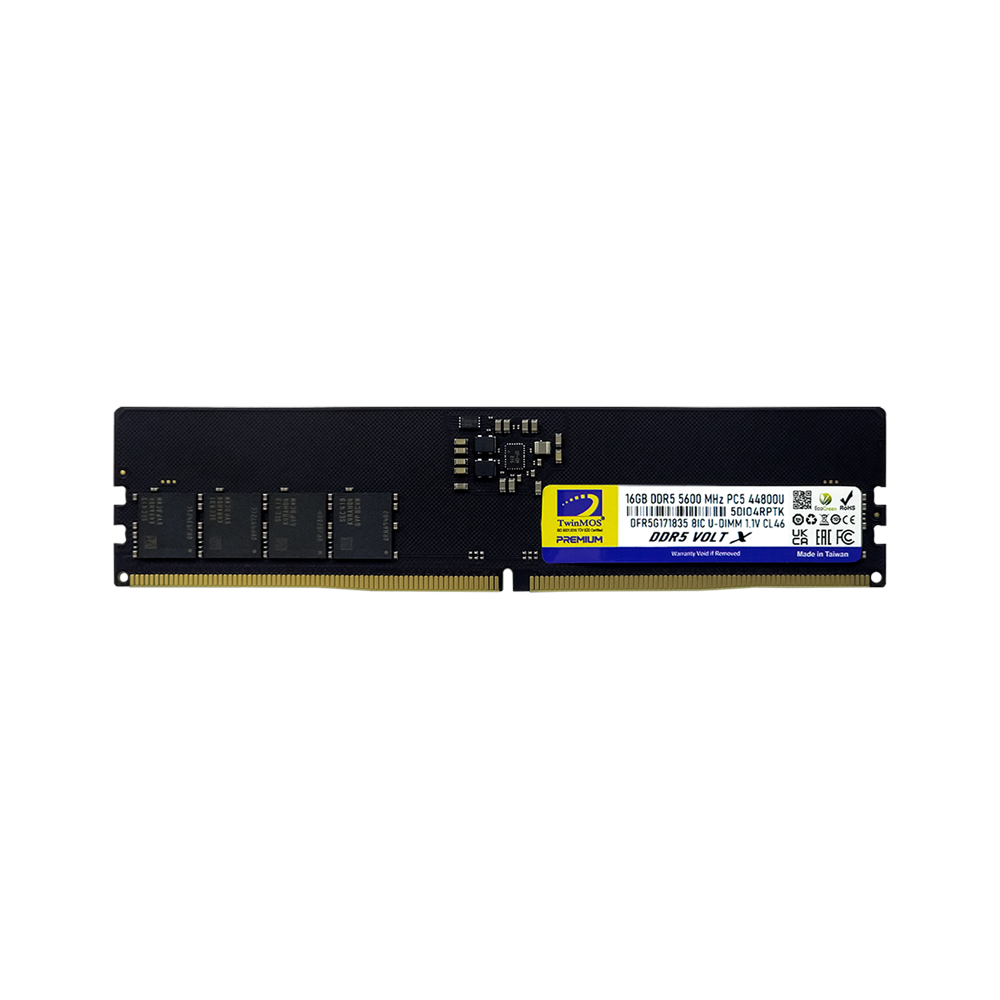 TWINMOS 16GB DDR5 5600MHZ PC RAM VALUE TMD516GB5600U46WO