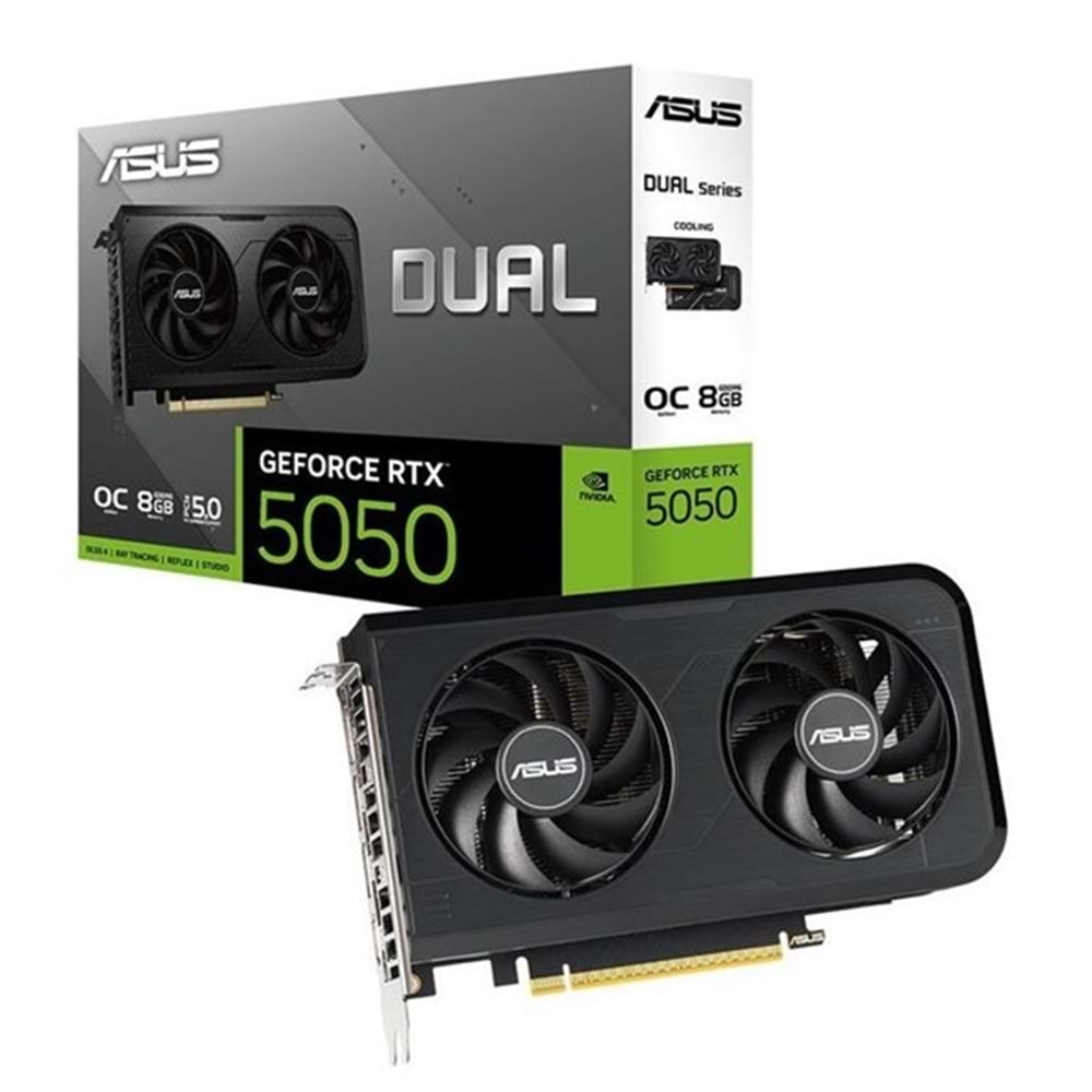 ASUS 8GB DUAL RTX5050-O8G GDDR6 128bit HDMI DP PCIe 5.0