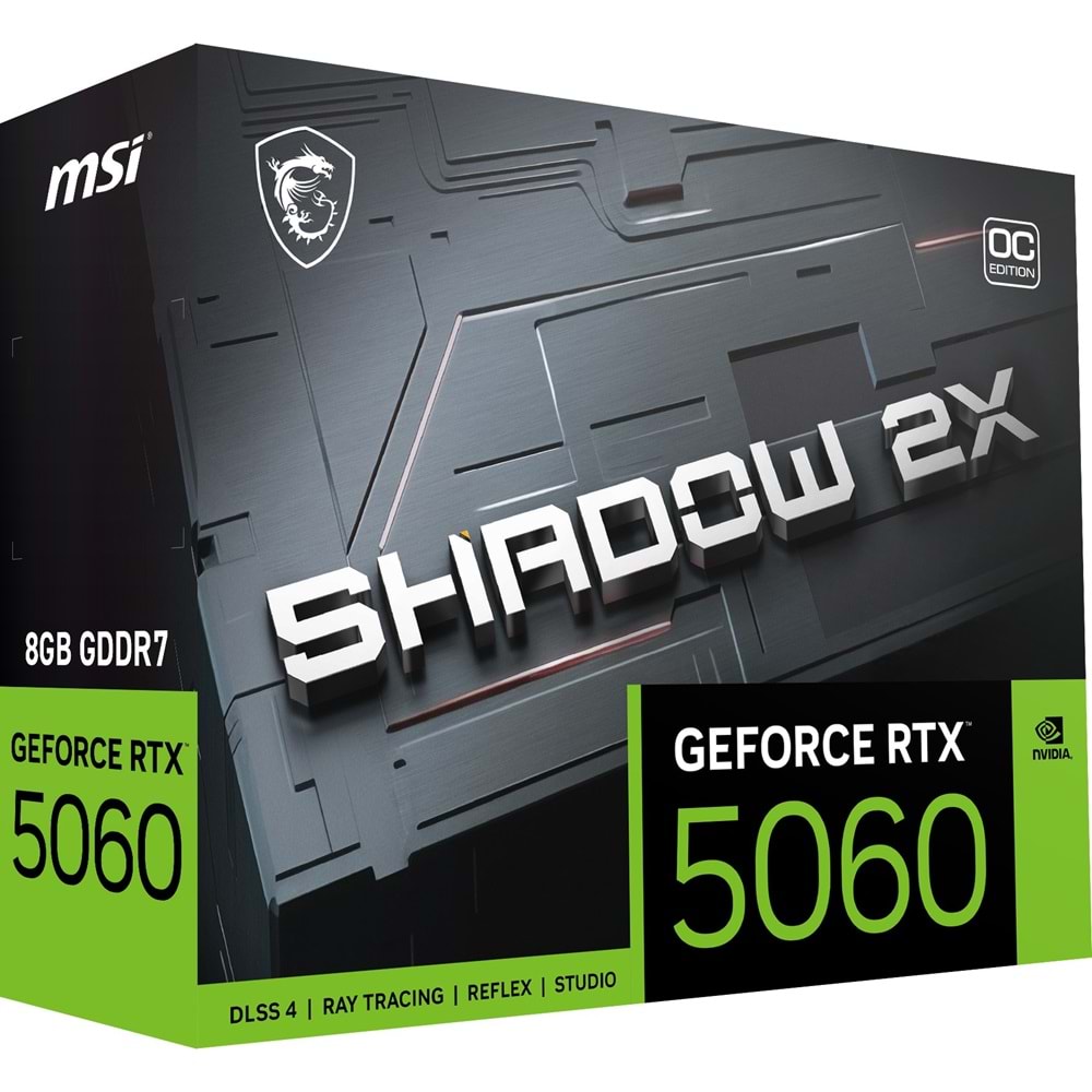 MSI RTX5060 8GB SHADOW 2X OC GDDR7 128bit HDMI DP PCIe 5.0