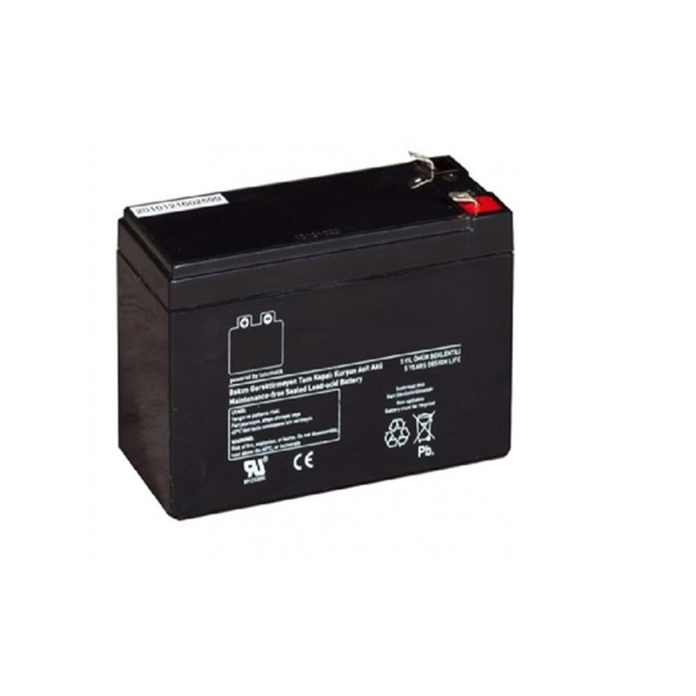 MAKELSAN 12v 7amper Bakımsız Kuru Tip Akü