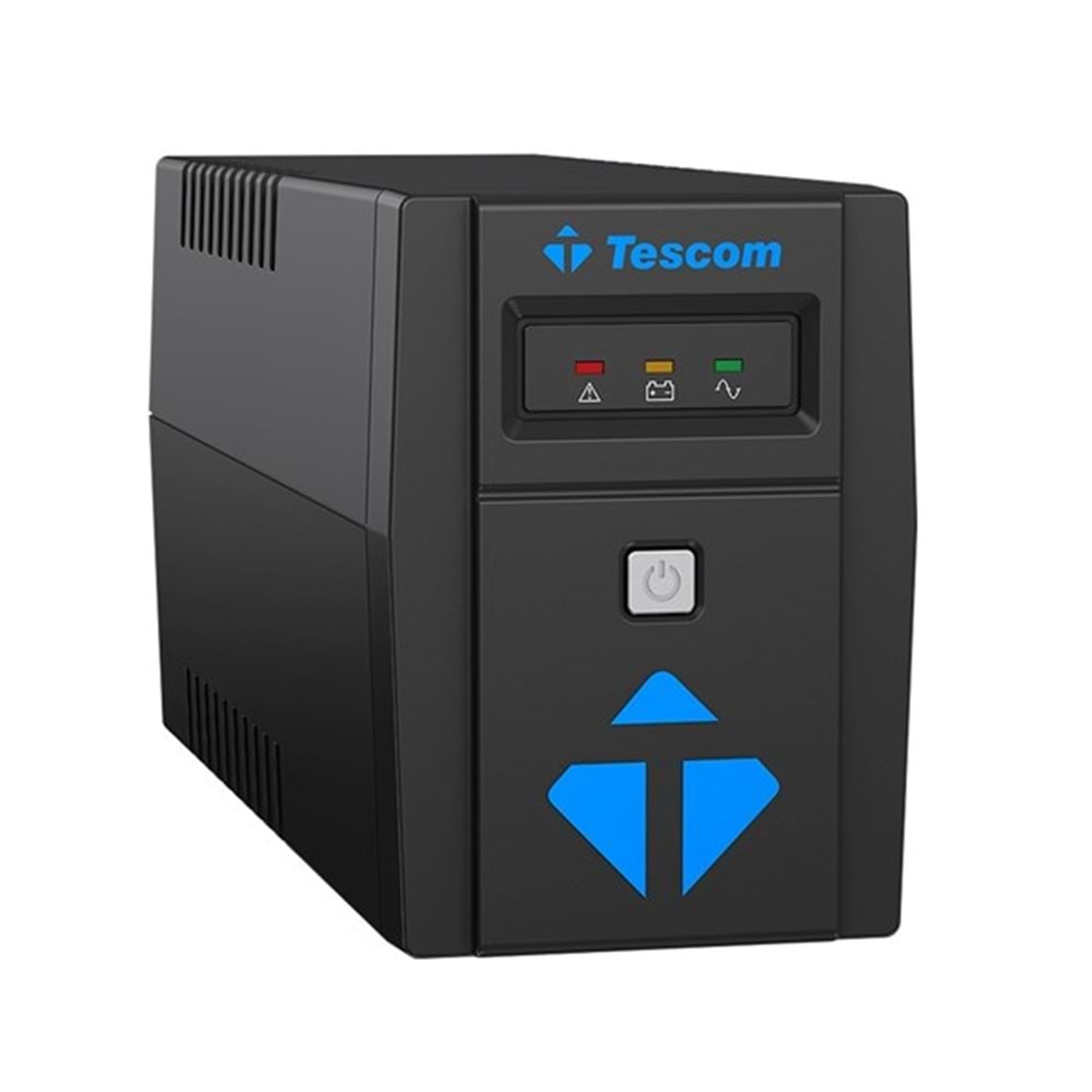 TESCOM 600VA LEO+ LEO600AP Modem Protect Lcd Ekran Line Interactive Ups