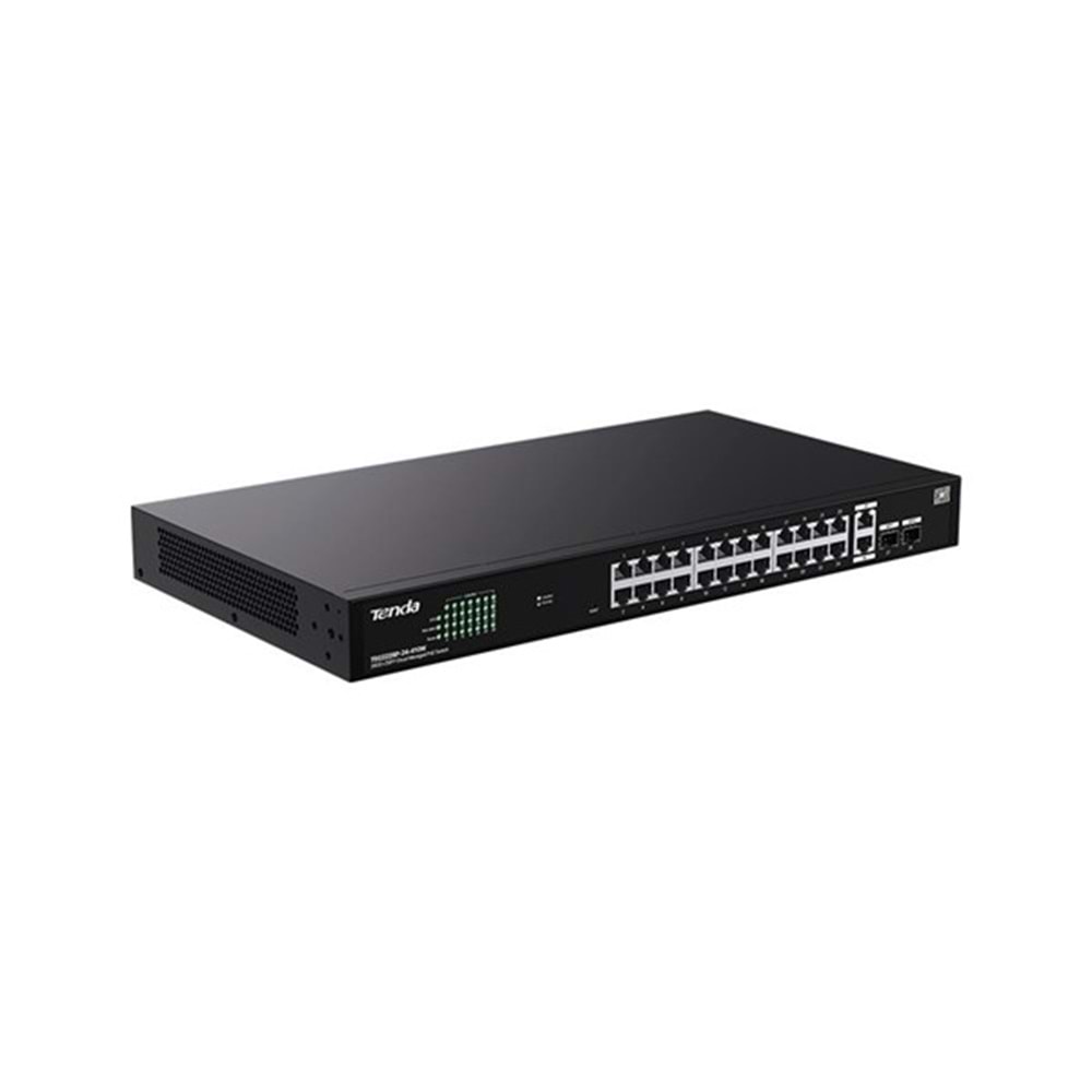 TENDA 24port PoE 410w 2-SFP Gigabit Yönetilemez Switch TEG2228P-24-410W