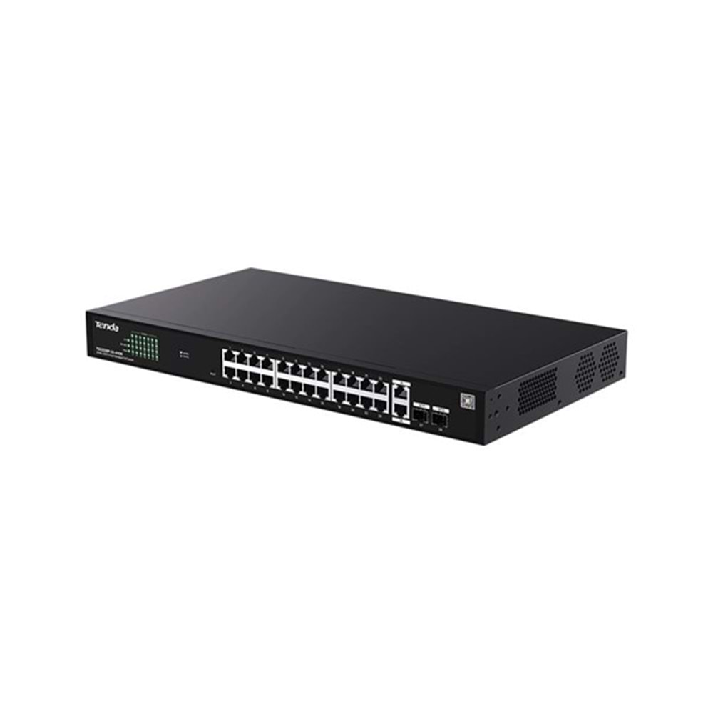 TENDA 24port PoE 410w 2-SFP Gigabit Yönetilemez Switch TEG2228P-24-410W