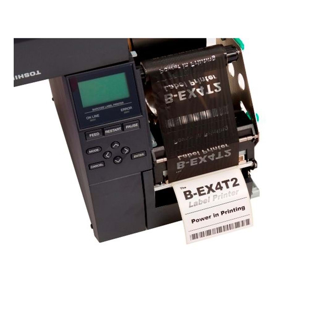 TOSHIBA 203dpi B-EX4T2 Termal,Direkt Termal USB,Ethernet Barkod Yazıcı Outlet Kutu Açık Endüstriyel