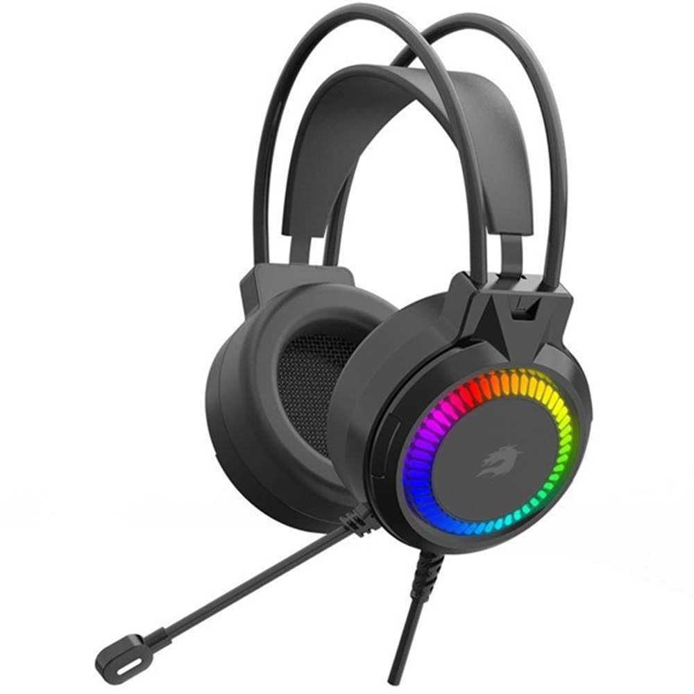 GameBooster HAMMER 7.1 Rainbow Siyah Gaming Kulaklık H02B