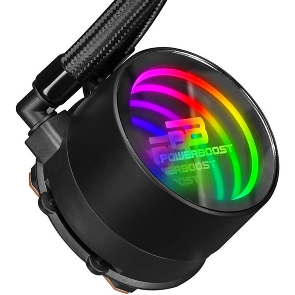 POWERBOOST 240mm DEEP PB-LCS-PI240 ARGB Sıvı Soğutmalı AM5-1851p İşlemci Fanı