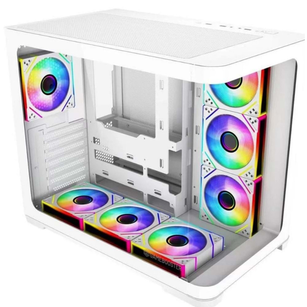 GAMEBOOSTER 750W 80+ BRONZE Seaview GB-G2852W Gaming Mid-Tower PC Kasası Beyaz