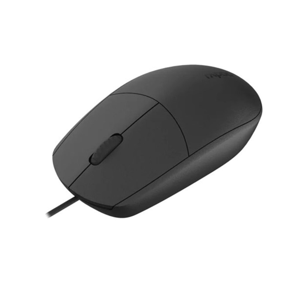 RAPOO N100C Kablolu 1000 dpi Optik Siyah Mouse 12345