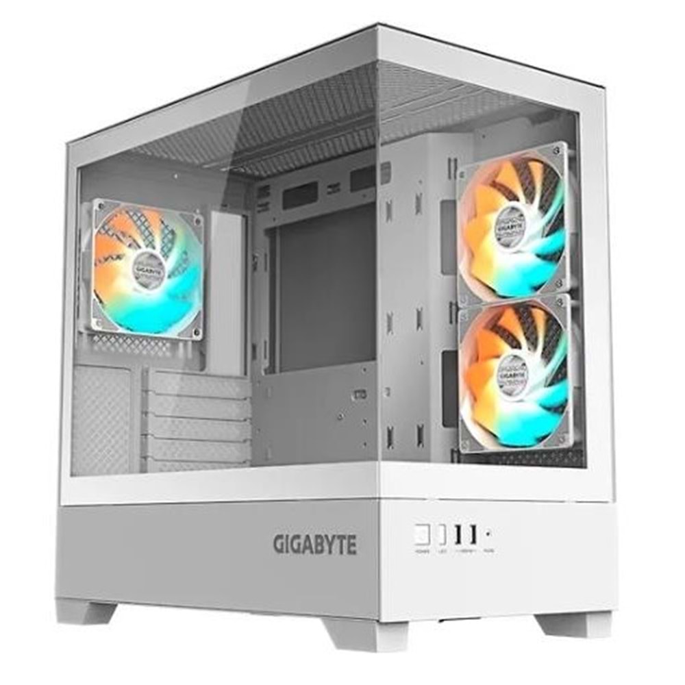 GIGABYTE GB-C201PI GAMING Mid-Tower PC Kasası Beyaz 360mm Soğutma Desteği