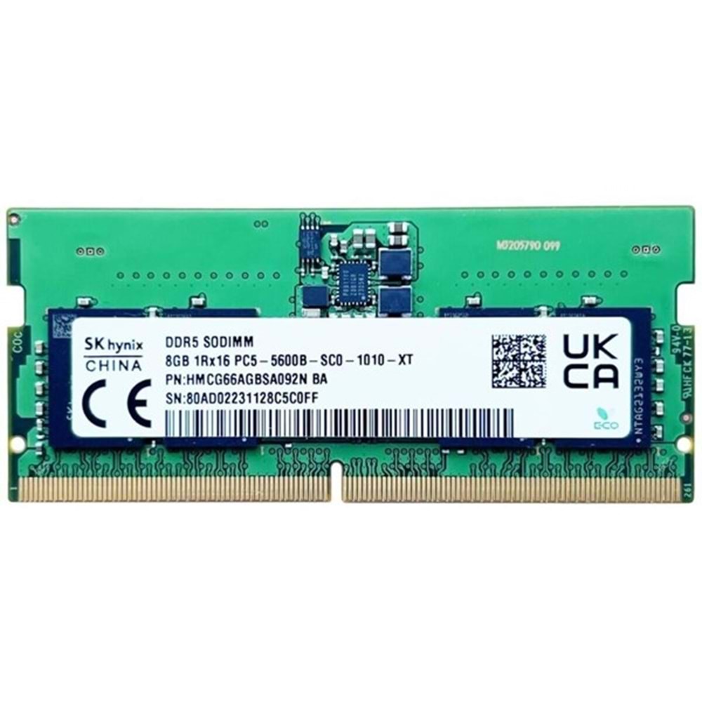 HyNIX 8GB DDR5 5600MHZ NOTEBOOK RAM VALUE HMCG66AGBSA092N