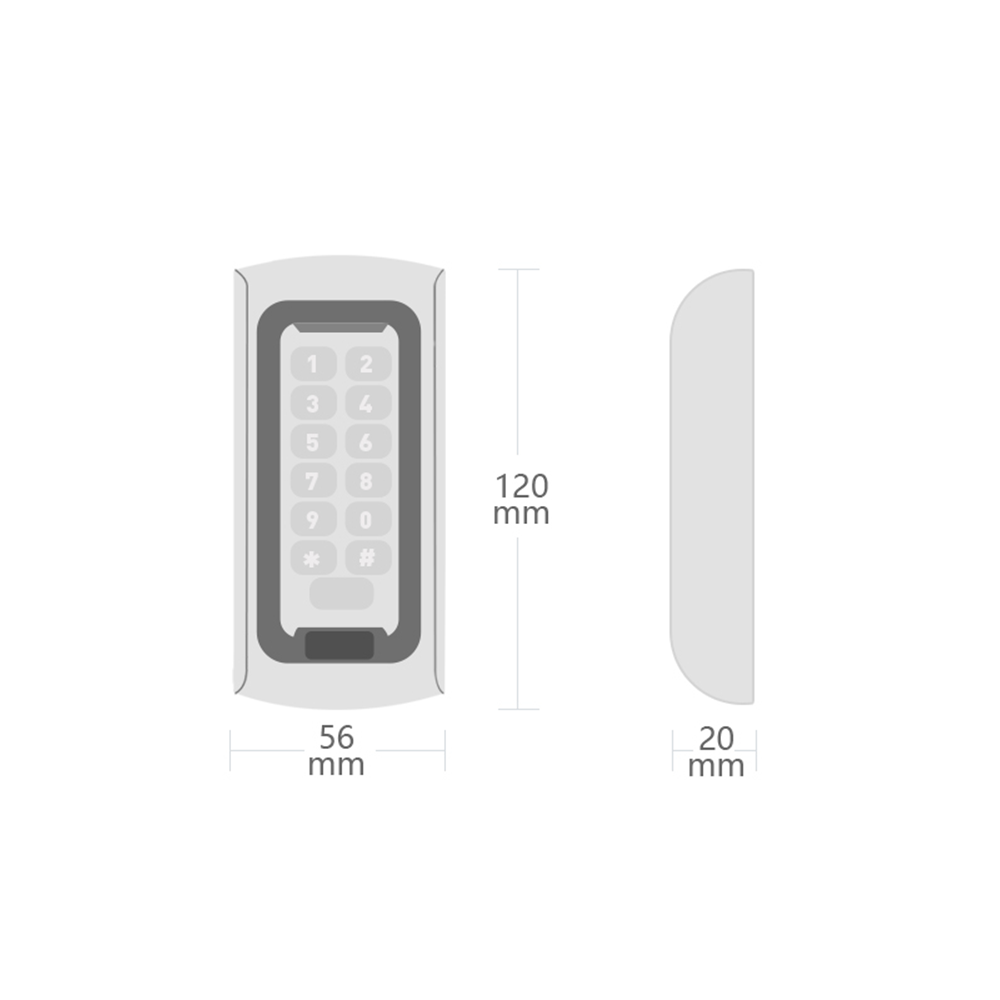 NVC NC-MSC02 Şifrematik Okuyucu IP66