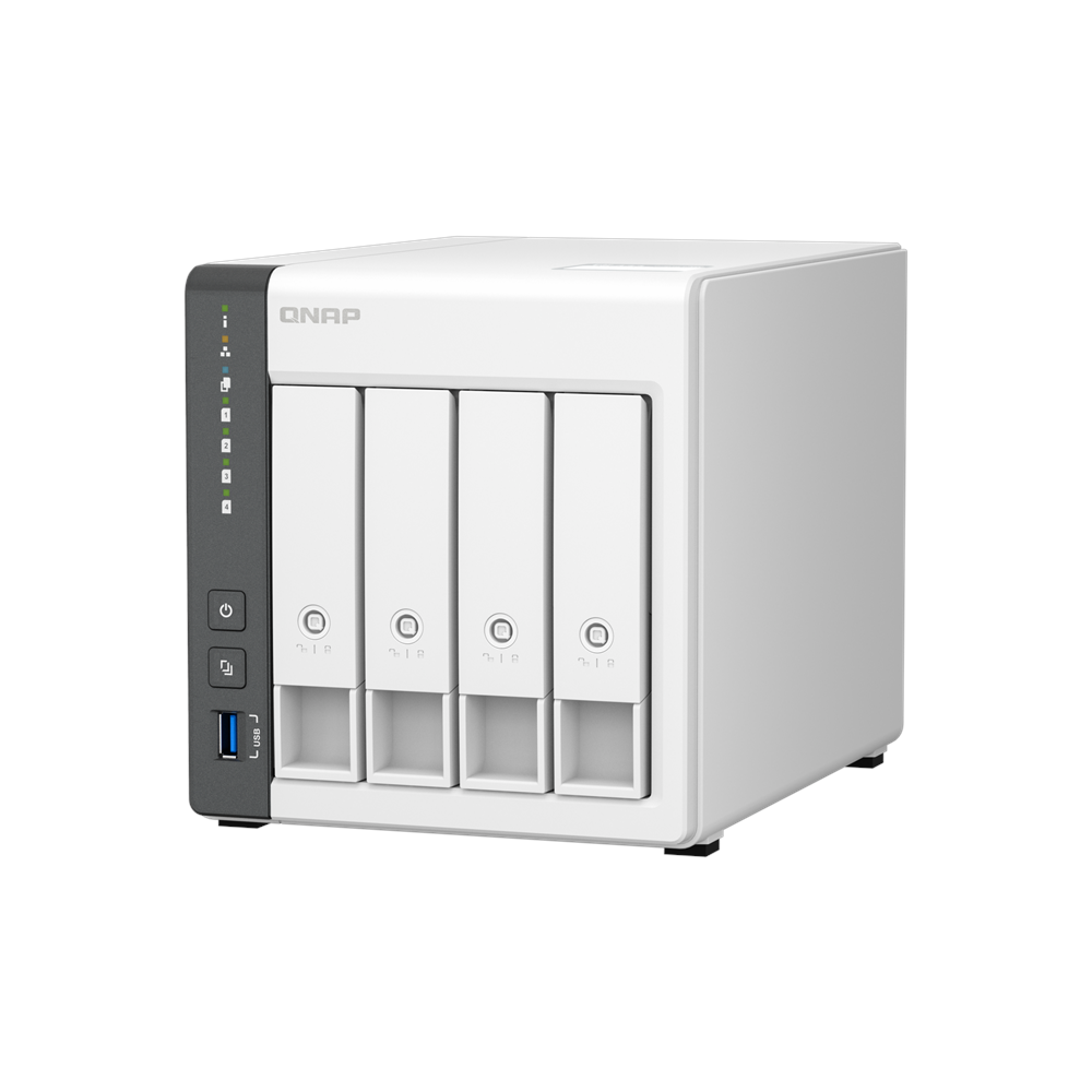 QNAP 4diskli ARM QC-4GB RAM-2.5GbE Nas Server TS-433-4G Distribütör Garantili