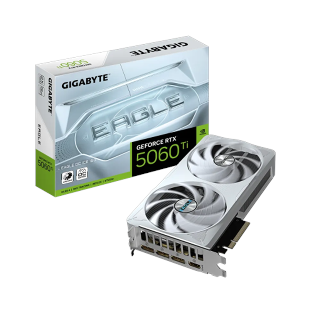 GIGABYTE GeForce RTX 5060 Ti EAGLE OC ICE 16G GDDR7 DLSS 4 128 Bit Ekran Kartı GV-N506TEAGLEOC ICE-16GD
