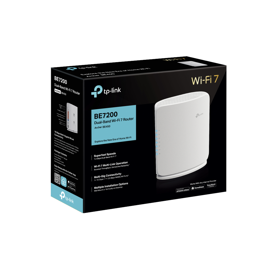 TP-LINK ARCHER BE450 WIFI7 BE7200 Dual Band Router