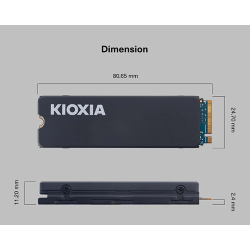 KIOXIA 2TB LSC11K2T04G8 6200- 4900MB/s M2 NVME GEN4 Disk