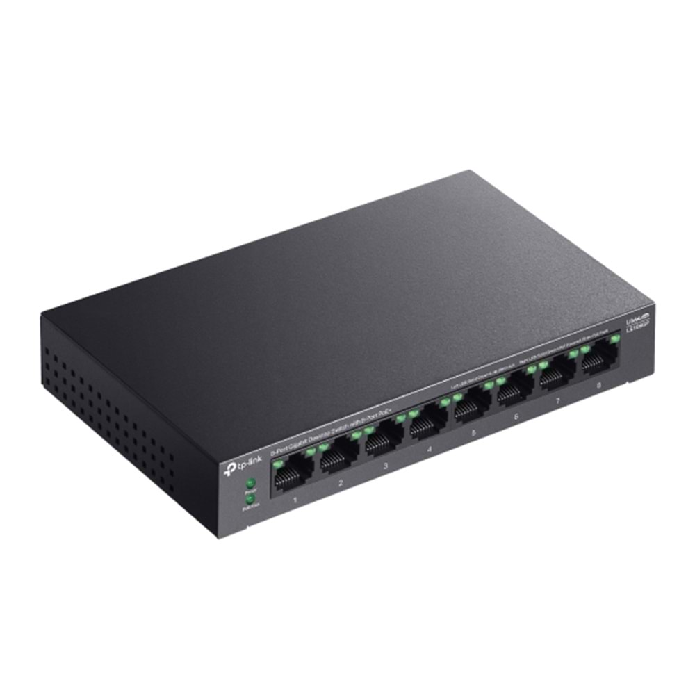 TP-LINK 8port Gigabit Yönetilemez PoE Switch LS108GP