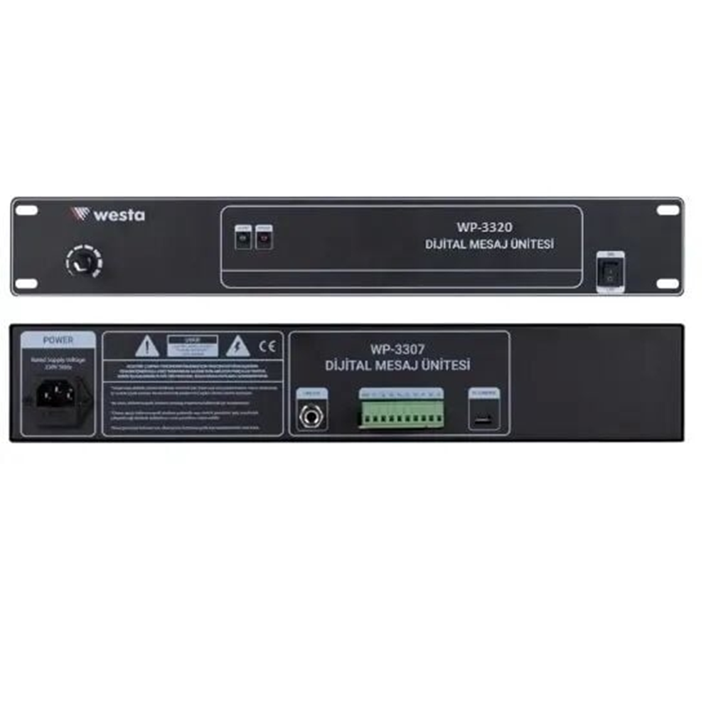 WESTA WP-3320 -10 Kontak Acil Anons Mesaj Kayıt Ünitesi