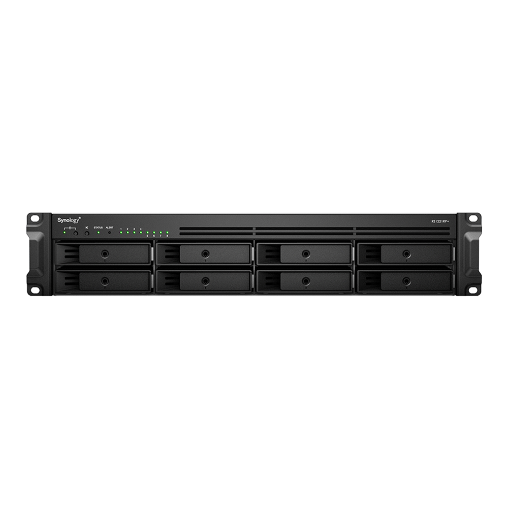 SYNOLOGY 8diskli Ryzen V1500B-4GB RAM-Gigabit Rack Nas Server RS1221 PLUS