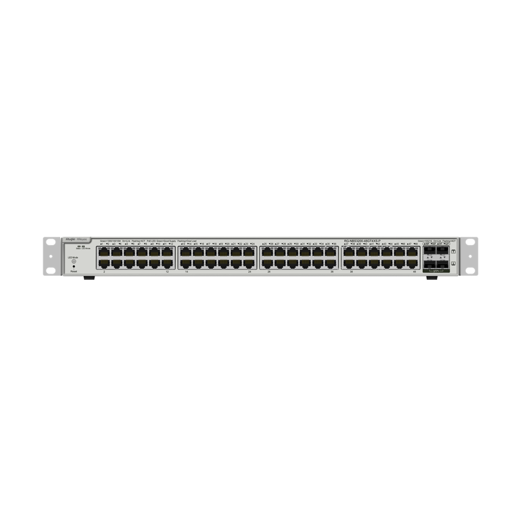 RUIJIE 48port 370w PoE 4-SFP+ 10GbE RG-NBS3200-48GT4XS-P Gigabit Yönetilebilir Switch 