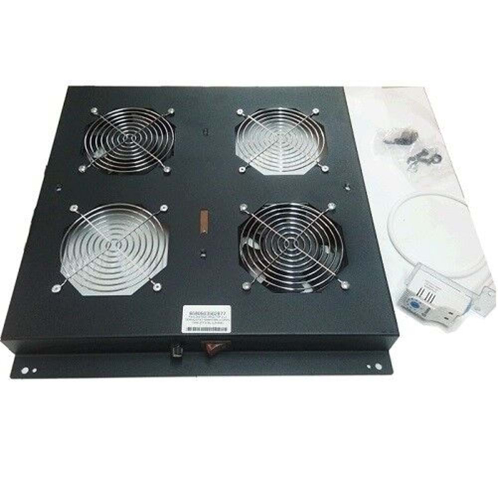 AGER Dikili Tip 2lü Termostatlı Siyah Fan Modülü VG-F2T-A-S1 