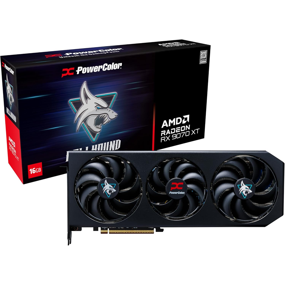 POWERCOLOR 16GB RX9070XT Reaper GDDR6 256bit HDMI DP PCIe 5.0 