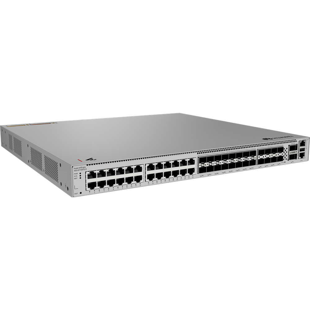 HUAWEI 24port eKIT S620-24T16X8Y2CZ GIGABIT 10xSFP+/8x25GE/2x100GE Yönetilebilir Switch RackMount 