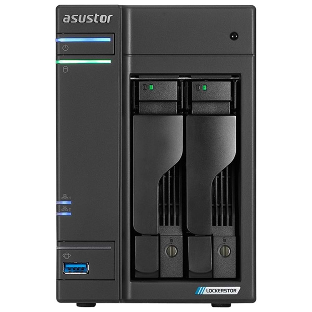 ASUSTOR 2diskli Celeron N5105-8GB RAM-2.5Gbe Nas Server AS6702T (44620)