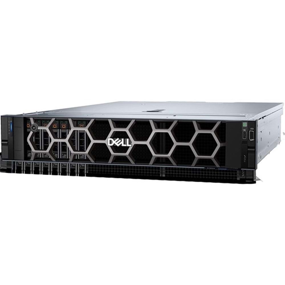 DELL 2xSilver 4410Y R760XS R760XS_1 128GB DDR5 RDIMM-2X480GB+2X3.84TB SSD-2x1100w Titanium 2U Rack Sunucu (50627)