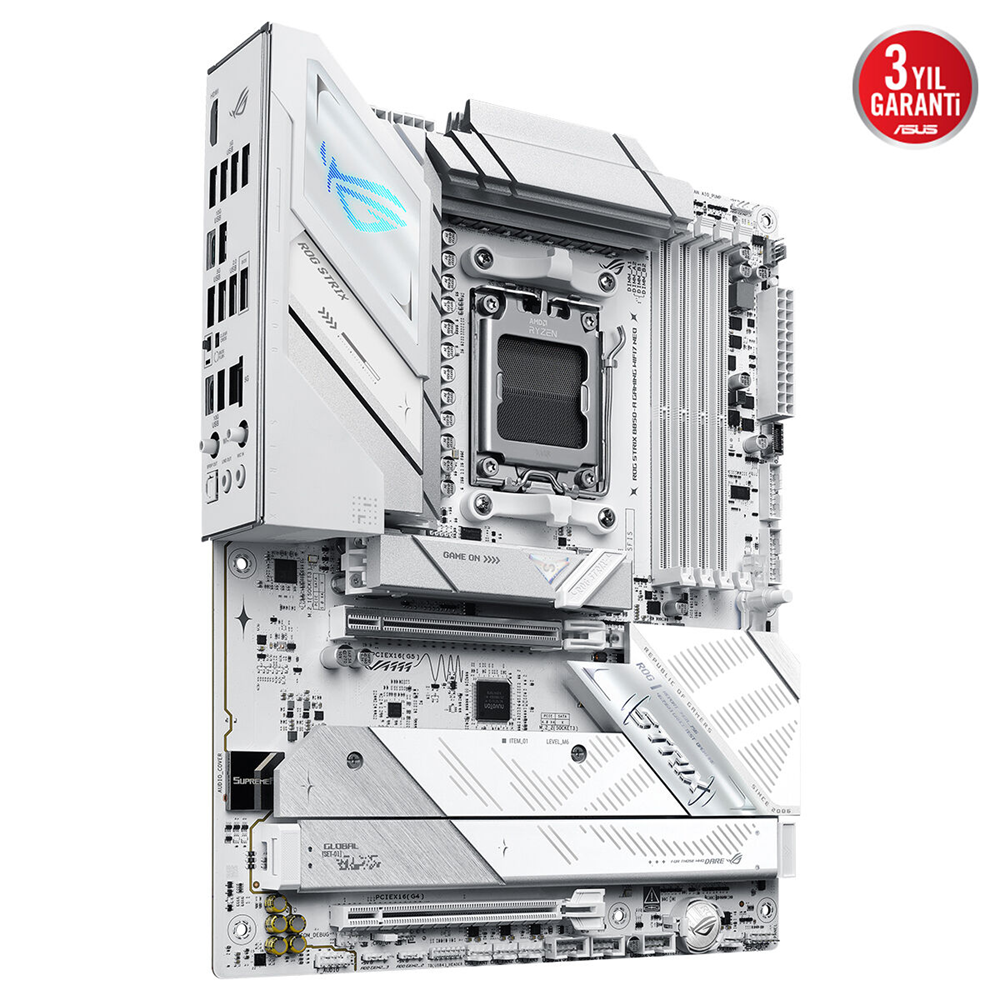 ASUS ROG STRIX B850-A GAMING WIFI7 NEO DDR5 HDMI DP PCIE 5.0 AM5 mATX BEYAZ