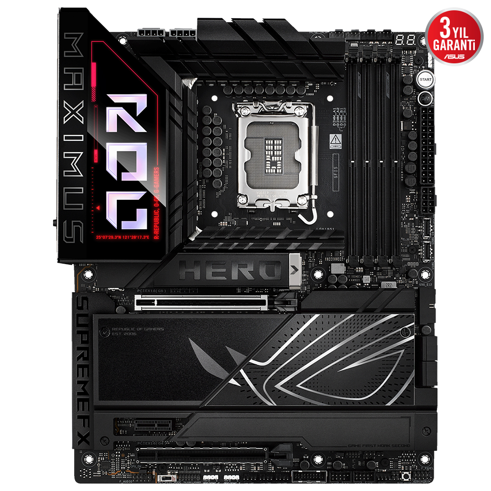 ASUS ROG MAXIMUS Z890 HERO WIFI7 DDR5 HDMI PCIE 5.0 1851p ATX