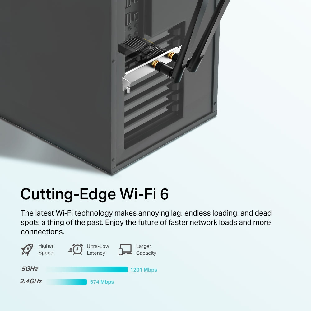 TP-LINK Archer TX20E Wıfı6 Bluetooth PCIe Kablosuz Adaptör