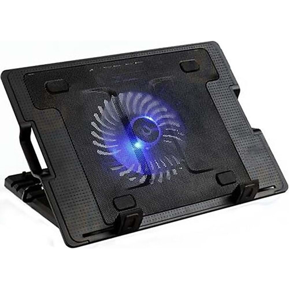 Flying Kademeli Notebook Laptop Soğutucu Mavi Led Işıklı 12 cm Fanlı Stand