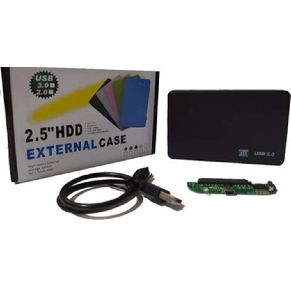 EXTERNAL 2.5 SATA HARDDİSK KUTUSU USB 2.0-3,0 NOTEBOOK DİSKLERİ HDD KUTU KABLO